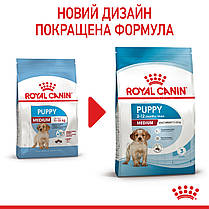 Сухий корм для цуценят ROYAL CANIN MEDIUM PUPPY для середніх порід 15 кг, фото 6