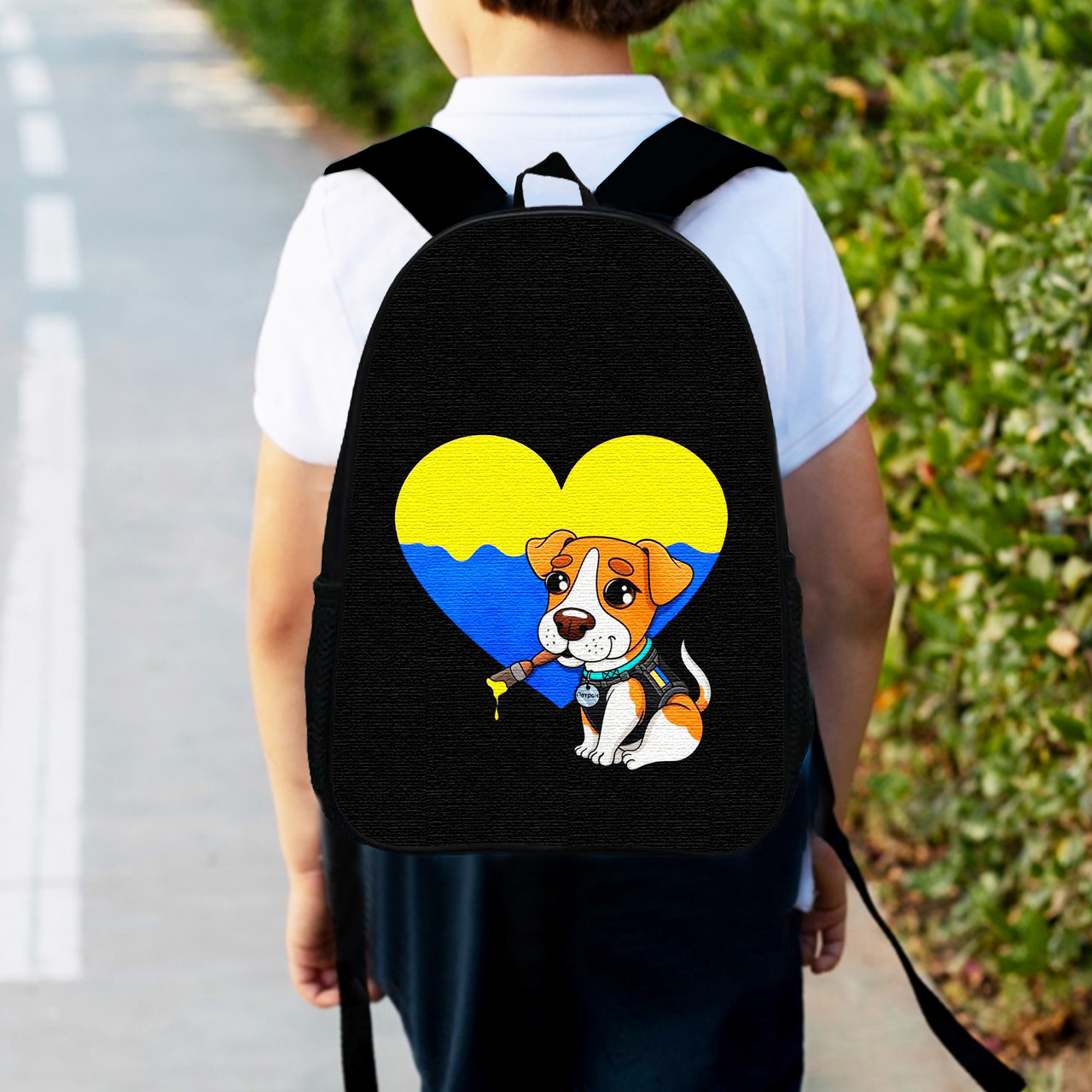 Рюкзак дитячий Пес Патрон 34х27см, міський ранець для хлопчика з принтом (0420), фото 1