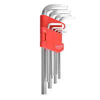 Набор ключей Г-образных CarLife WR2115 CR-V, 1.5-10мм, средние, 9шт