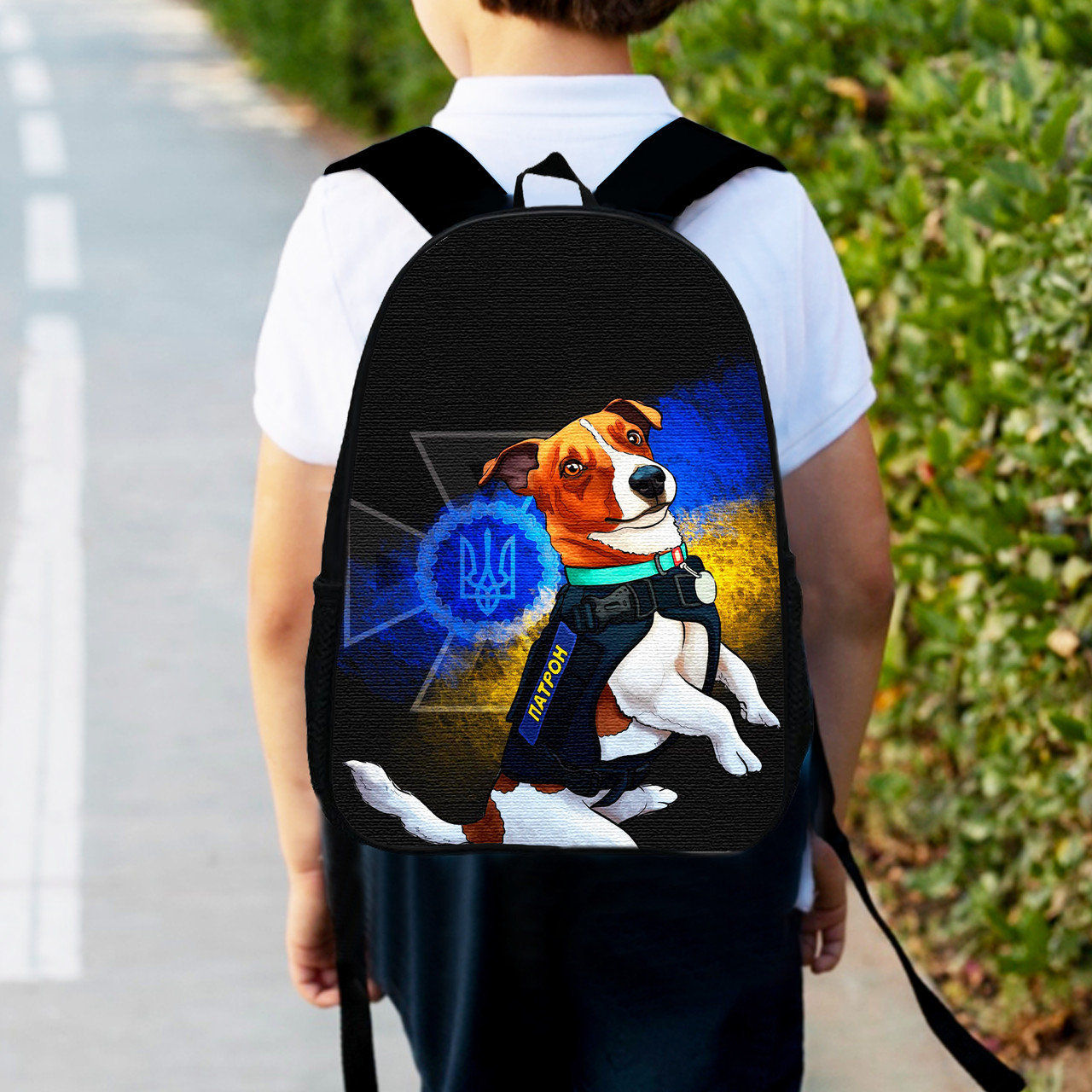 Рюкзак дитячий Пес Патрон 34х27см, міський ранець для хлопчика з принтом (0421), фото 1