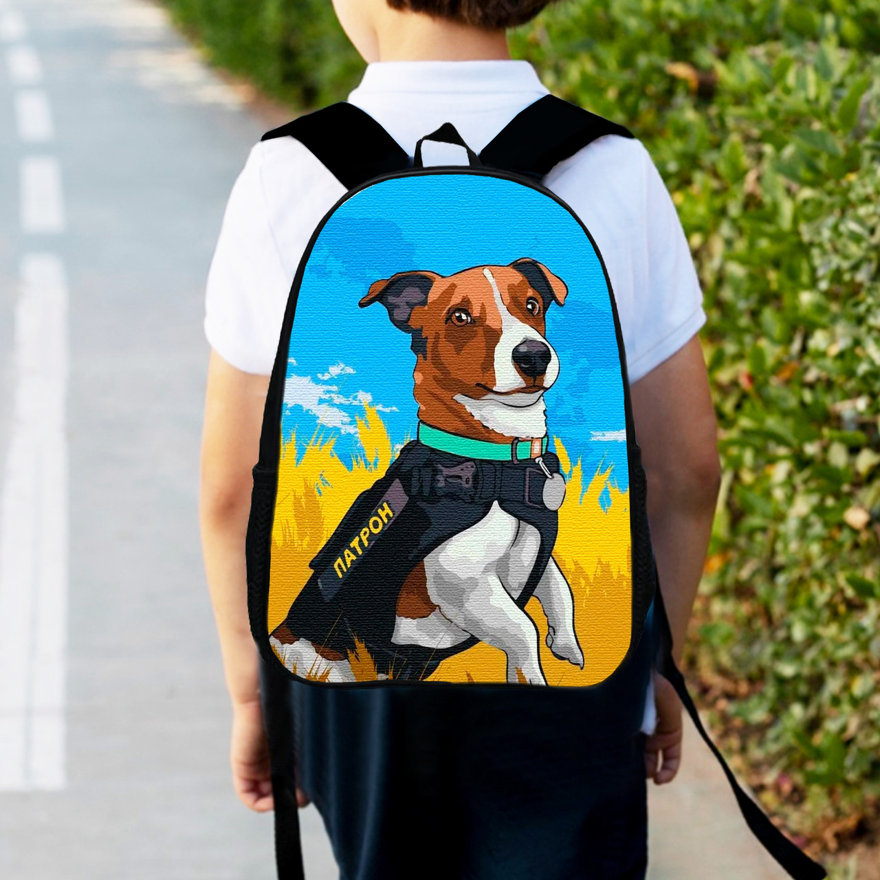 Рюкзак дитячий Пес Патрон 34х27см, міський ранець для хлопчика з принтом (0422), фото 1