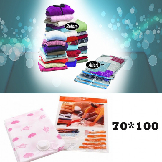 Вакуумний пакет для зберігання речей 70x100 см, фото 1