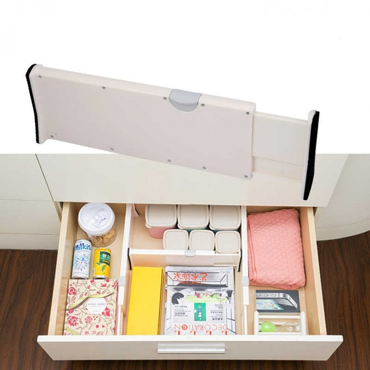 Телескопічний розсувний роздільник в тумбочку (від 27.5 до 44 см), фото 1