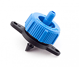 Крапельниця з компенсацією тиску 8 л/год (синя) для точкового поливу рослин. SantehPlast SL-015, фото 2