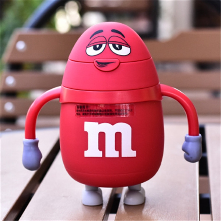 Термос дитячий з трубочкою M&Ms (Червоний), фото 1