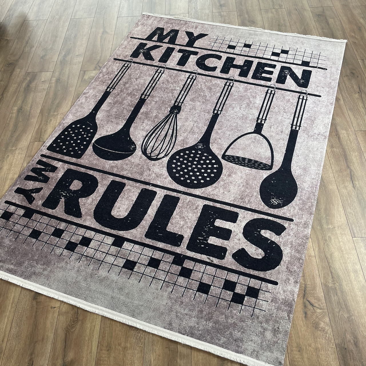 Килим декоративний безворсовий для кухні, фото 1