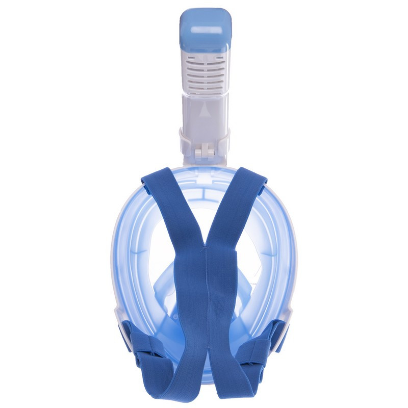 Маска для снорклинга с дыханием через нос CIMA Swim One F-118 размер S-M цвет белый-голубой - фото 4 - id-p2132763476