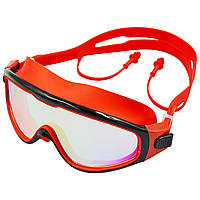 Очки-маска для плавания с берушами SPDO S1816 цвет красный