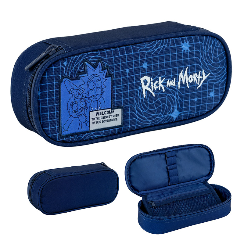 Пенал Kite Rick and Morty RM24-599  22x8.5x4.5  синій