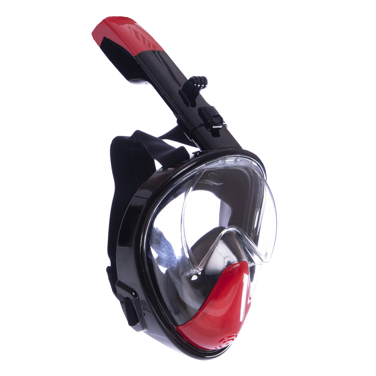 Маска для снорклинга с дыханием через нос CIMA Swim One F-118 размер S-M цвет черный-красный - фото 1 - id-p2132763480