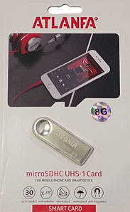 Флешка Atlanfa 8GB AT-U3. Гарантія 1 рік