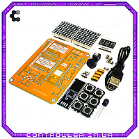 Конструктор тетріс 8x16, 4in1 Жовтий. Плоска мікросхема