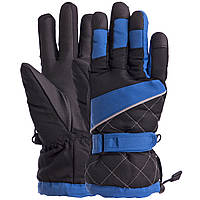 Перчатки горнолыжные теплые женские Zelart B-7133 размер L-XL цвет синий