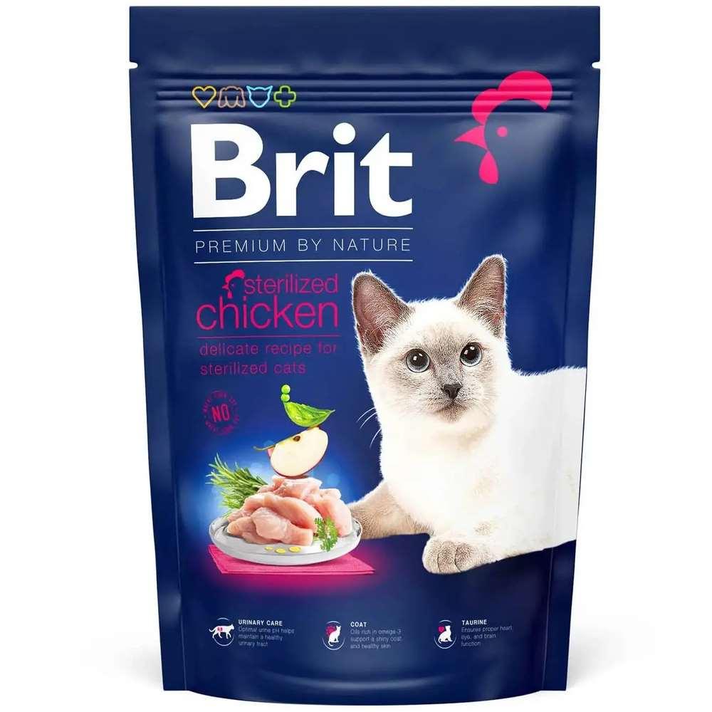 Brit Premium Sterilised Chicken для стерилізованих кішок з куркою 800 г