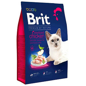 Brit Premium Sterilised Chicken для стерилізованих кішок із куркою 8 кг