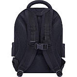 Шкільний рюкзак з ортопедичною спинкою для хлопчика 1 2 3 клас, чорний портфель першокласнику в школу, фото 3