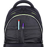 Шкільний рюкзак з ортопедичною спинкою для хлопчика 1 2 3 клас, чорний портфель першокласнику в школу, фото 7
