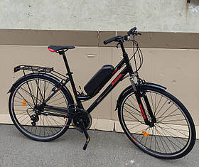 Електровелосипед Е-Crosser City Life NEW 28" Алюмінієва рама, 36V/500W/13Ah li-ion, Задній привод (Pass система)