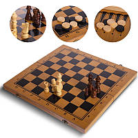 Набор настольных игр 3 в 1 Zelart B-3140 шахматы, шашки, нарды