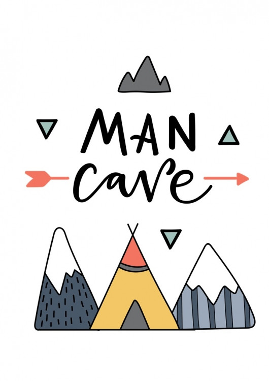 Постер у рамці Man Cave 30х40 см, фото 1