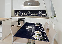 Наклейка 3Д виниловая на стол Zatarga «Лебединое озеро» 600х1200 мм для домов, квартир, столо ML, код: 6509237