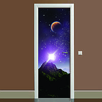 Наклейка на дверь Zatarga Космос 03 650х2000 мм Синий (Z180062 dv) KS, код: 1804479
