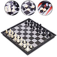 Набор настольных игр 3 в 1 дорожные на магнитах Zelart SC54810 шахматы, шашки, нарды