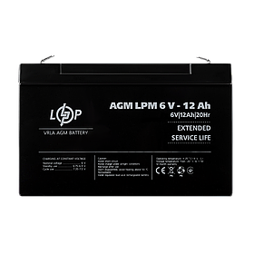 Акція. Акумулятор AGM LPM 6V - 12 Ah