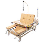 АКЦІЯ! Медичне ліжко широке з туалетом і функцією бічного перевороту для важкобольних, фото 5