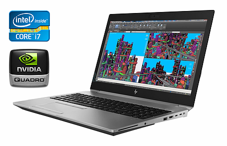 Ноутбук Б-клас HP ZBook 15 G5/ 15.6" (1920x1080)/ Core i7-8850H/ 16 GB RAM/ 512 GB SSD/ Quadro P1000 4GB, фото 1