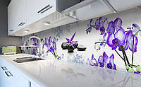 Наклейка виниловая кухонный фартук Zatarga Неоновые Орхидеи 600х2500 мм (Z181317) TM, код: 2386080