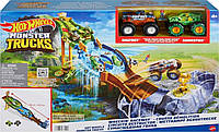 Трек Хот Вілс Монстер трак Божевільна гонка Hot Wheels Monster Trucks Wreckin Raceway