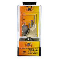 Фреза для виготовлення розеток Глобус 1026 D36 d8 L65 h30 R12