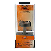 Фреза для виготовлення розеток Глобус 1027 D32 d8 L53 h18 R5