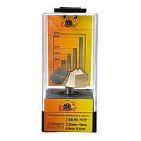 Фреза для виготовлення розеток Глобус 1027 D36 d8 L53 h18 R6