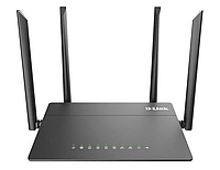 Беспроводной маршрутизатор D-Link DIR-815/RU/R4A AC1200, 1*FE WAN, 4*FE LAN, USB 2.0, 4 антенны Black