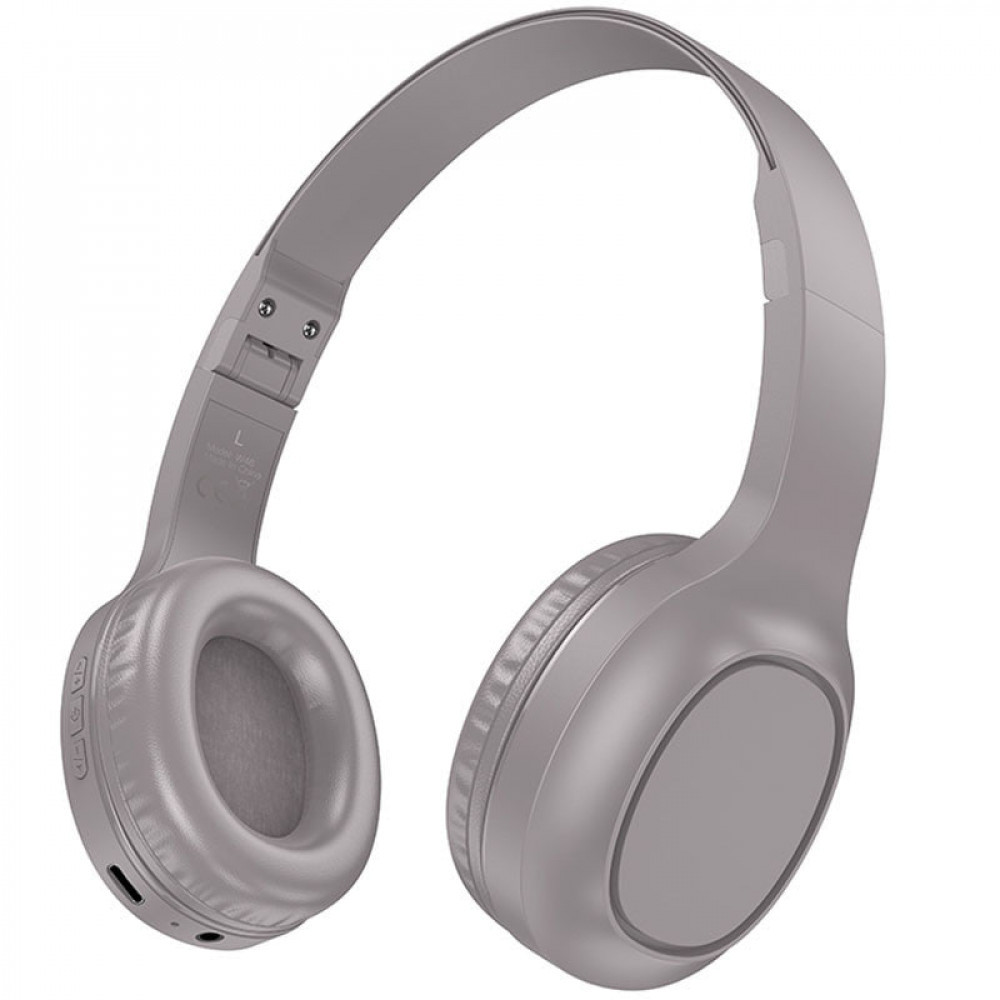 Бездротові Bluetooth навушники Hoco W46 Charm Brown з мікрофоном