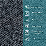 Самоклеюча плитка під ковролін темно-сіра 600х600х4мм SW-00001288, фото 4