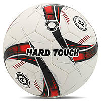 М'яч для футзала HARD TOUCH FB-5042 колір білий-червоний