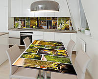 Наклейка 3Д виниловая на стол Zatarga «Тайны виноделия» 600х1200 мм для домов, квартир, столо ZZ, код: 6443228
