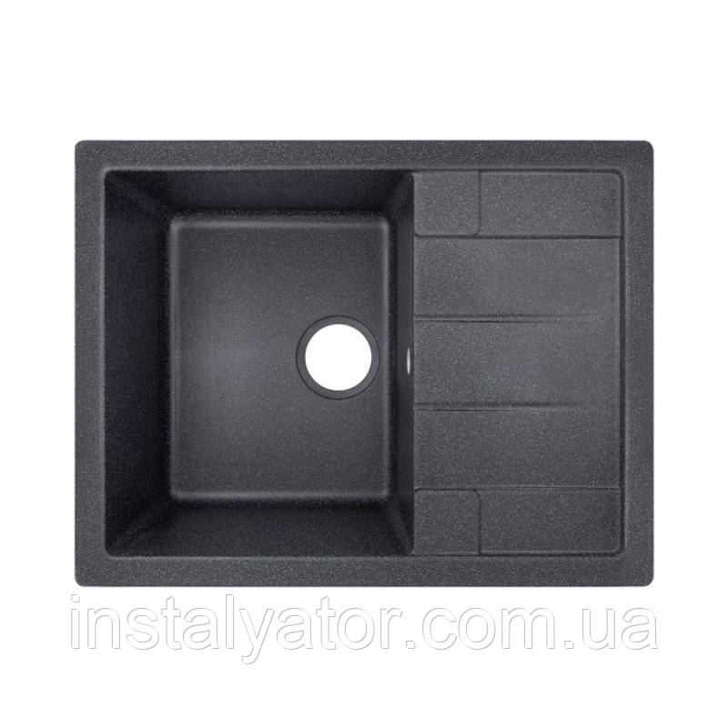 Кухонна мийка Lidz 650x500/200 BLA-03 (LIDZBLA03650500200), фото 1