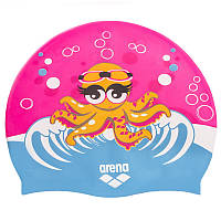 Шапочка для плавания детская ARENA AWT MULTI AR91925-20 цвет розовый-голубой