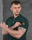 Футболка Поло Stone Island green mini logo ВТ6843 ТМ, фото 6