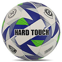 М'яч для футзала PU HYDRO TECHNOLOGY HARD TOUCH FB-5039 колір білий-фіолетовий Білий-синій