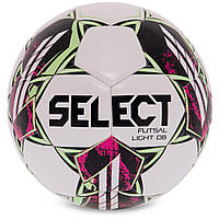 Мяч для футзала SELECT FUTSAL LIGHT DB V22 Z-LIGHT-WG цвет белый-зеленый