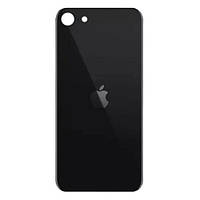 Задняя крышка (стекло) iPhone SE 2020 black (big hole)