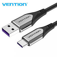 Кабель зарядний Vention USB-C to USB-A 2.0 Fast Charging Cable 2 м Gray (COFHH)