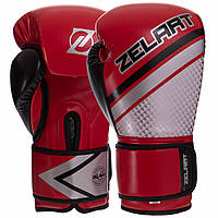 Перчатки боксерские Zelart BO-2888 размер 12 унции цвет красный-черный