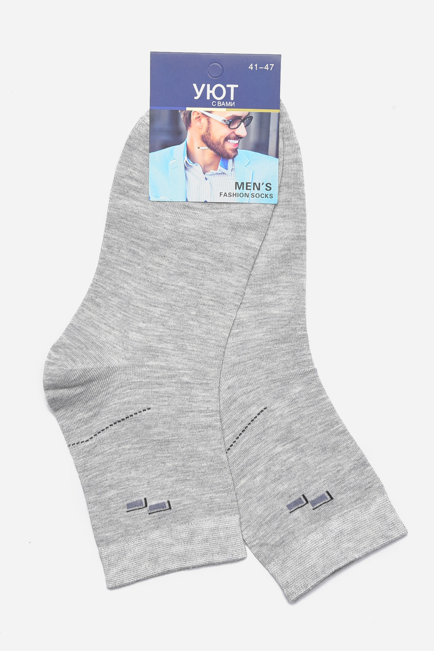 Шкарпетки чоловічі демісезонні сірого кольору р.41-47 175504S, фото 1