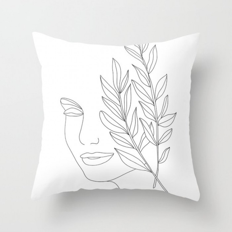 Подушка Minimal Дівчина 40х40 см, фото 1